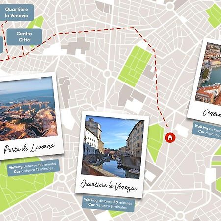 Free Parking Appartamento 5 Stelle Elegante Con Suite Livorno Exterior foto