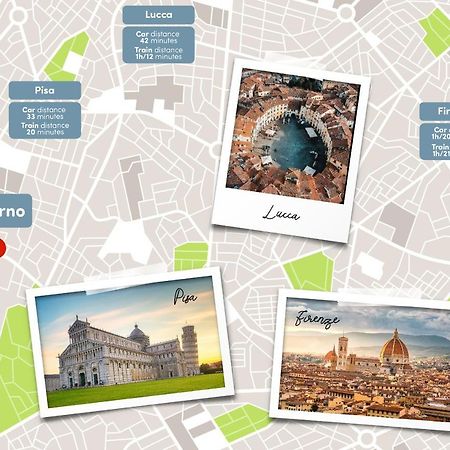 Free Parking Appartamento 5 Stelle Elegante Con Suite Livorno Exterior foto